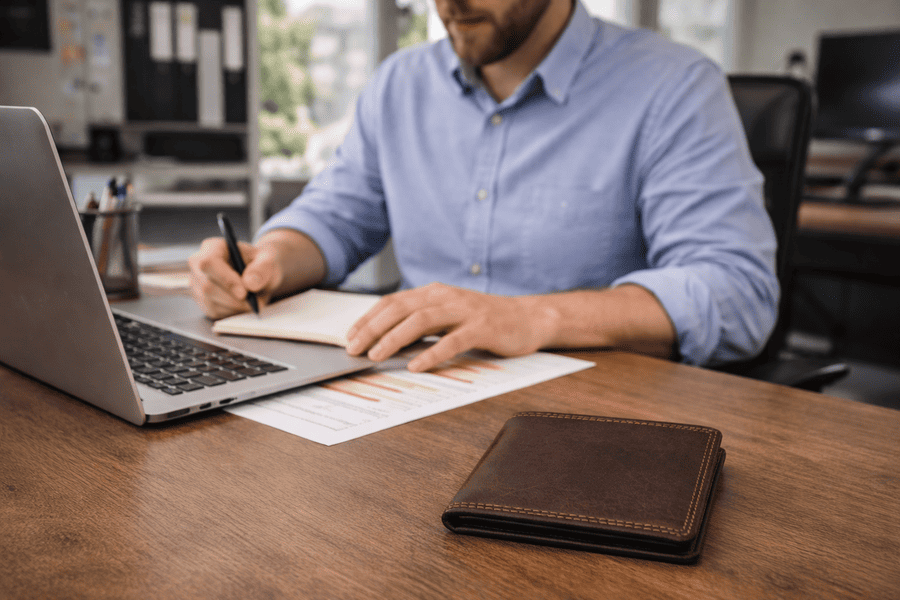 kožená peňaženka pre muža mk